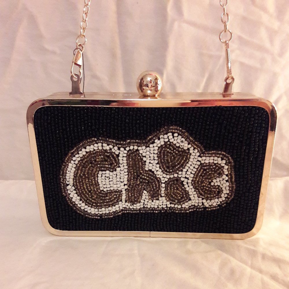 SAM EDELMAN CIRCUS CHIC EMBELLISHED FRAME BAG